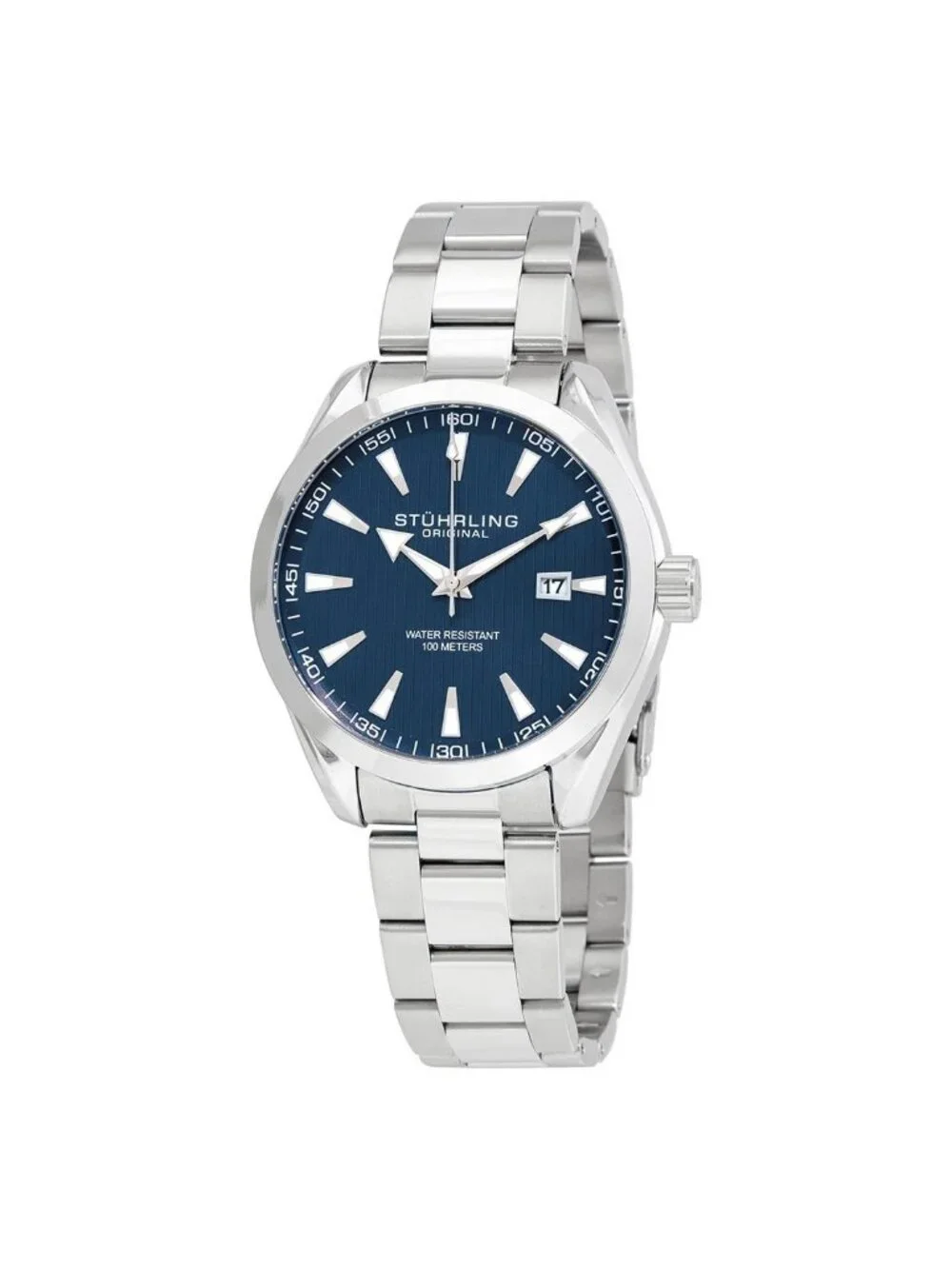NWT Stuhrling Original Symphony Blue Dial Men's Watch